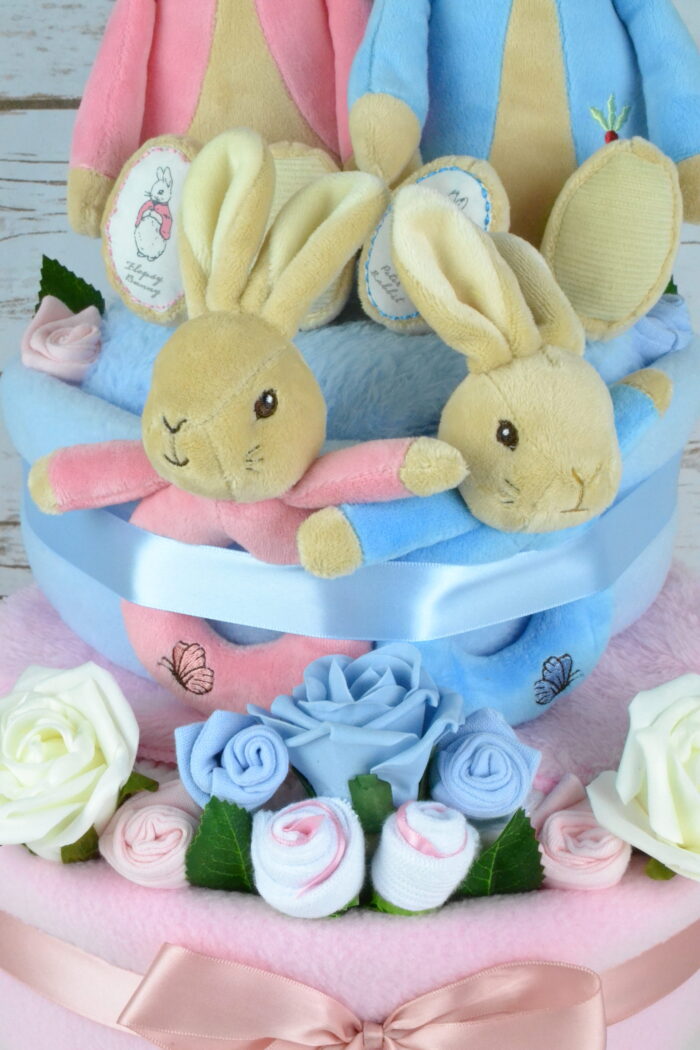 Peter Rabbit & Flopsy Bunny Nappy Cake