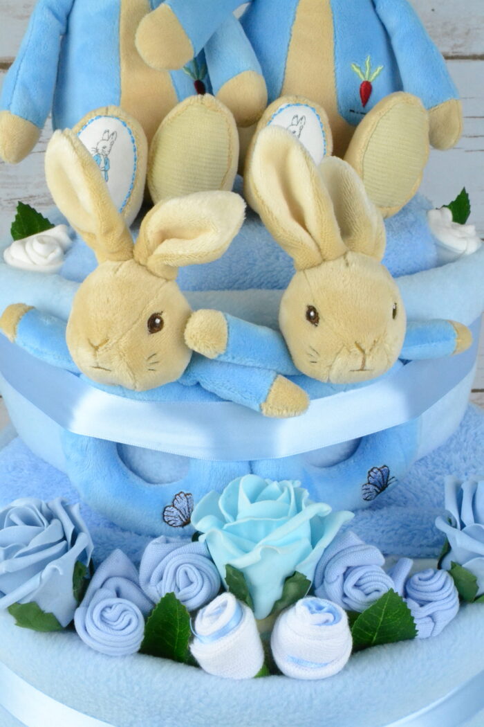 Peter Rabbit Twin Nappy Cake