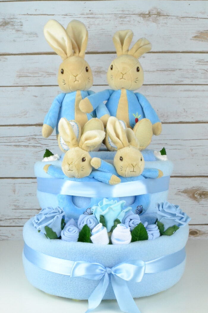 Peter Rabbit Twin Nappy Cake