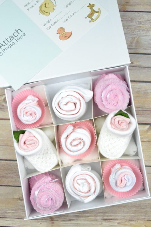 Baby Clothing Cupcake Gift Box