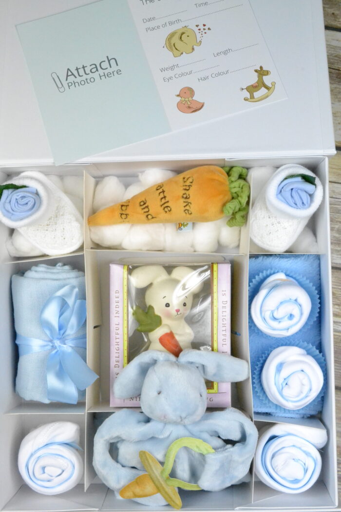 Blue Bunnies By The Bay Cupcake Gift Box