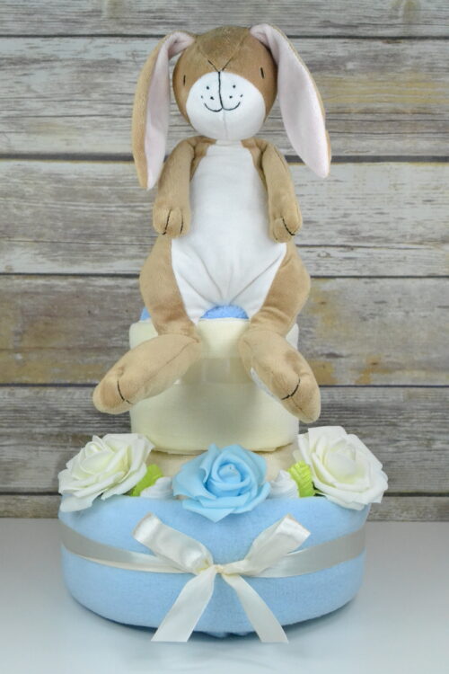 Blue – Two Tier Guess How Much I Love You Nappy Cake