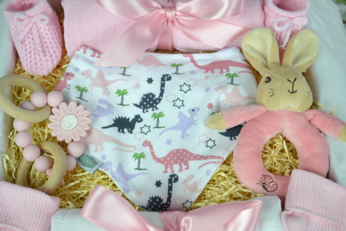 Luxury Pink 'Little Miracle' Baby Gift Box