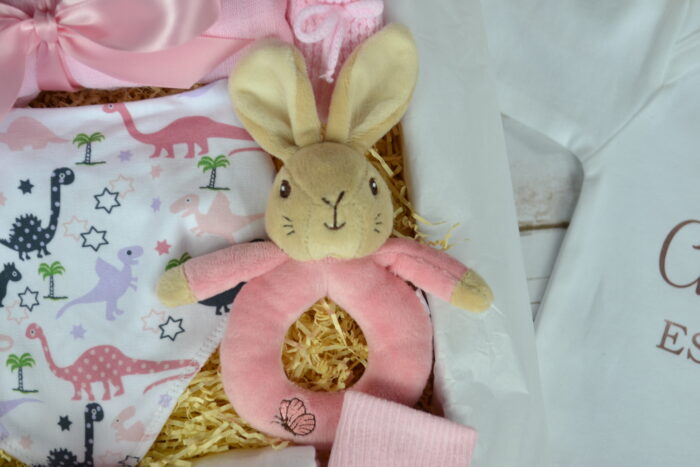 Pink Luxury Personalised Romper Baby Gift Box