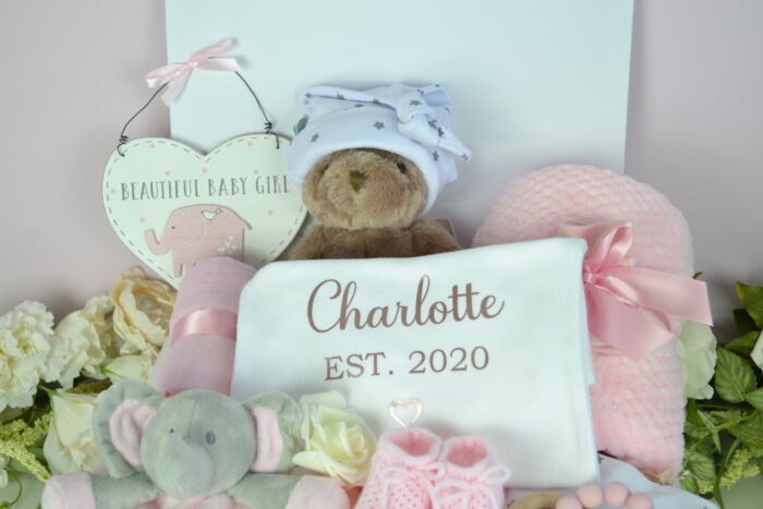 Personalised baby romper gift box