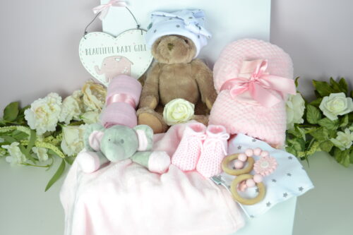 Pink Baby Plaque Gift Box