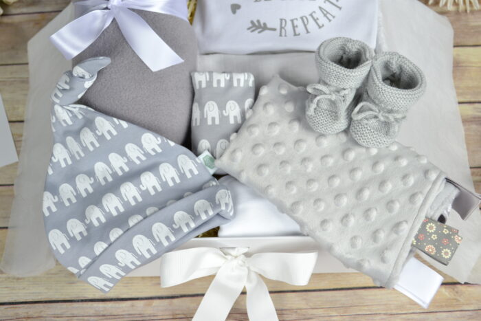 Grey - Luxury Comfort Blanket Baby Gift Box