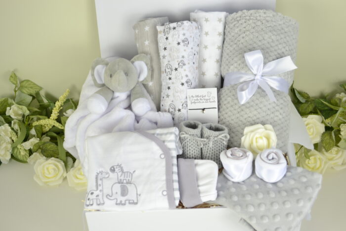 Neutral Elephant Baby Gift Box