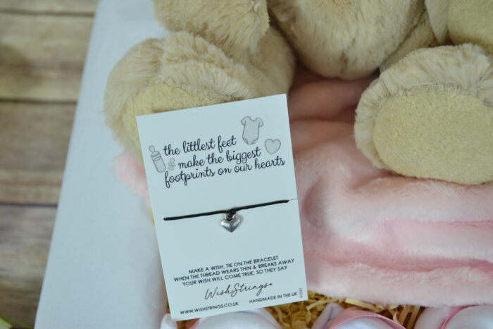 Pink Traditional Bear Baby Gift Box